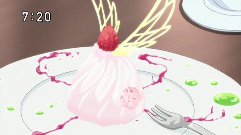 화에서 앙리 루키스가 딸기에게 만들어 디저트 딸기가 이거 보고 케이크의 모티브가 첫사랑이란 번에 맞춰서 세인트 마리에 입학하는 계기가 됬지