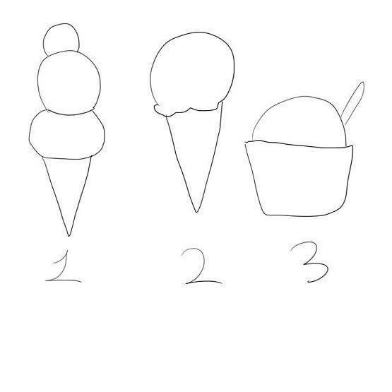 먼저 첫번째 테스트 가지 아이스크림 하나를 골라줘