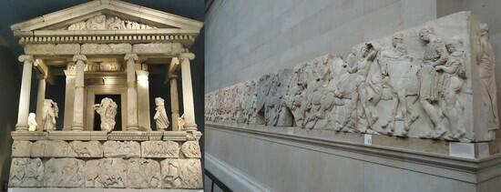 듣고 찾아보니 엘긴 마블스라고 영국 대영박물관에 파르멤논 신전의 대리석 부조가 따로 모여있는 곳이 있다네