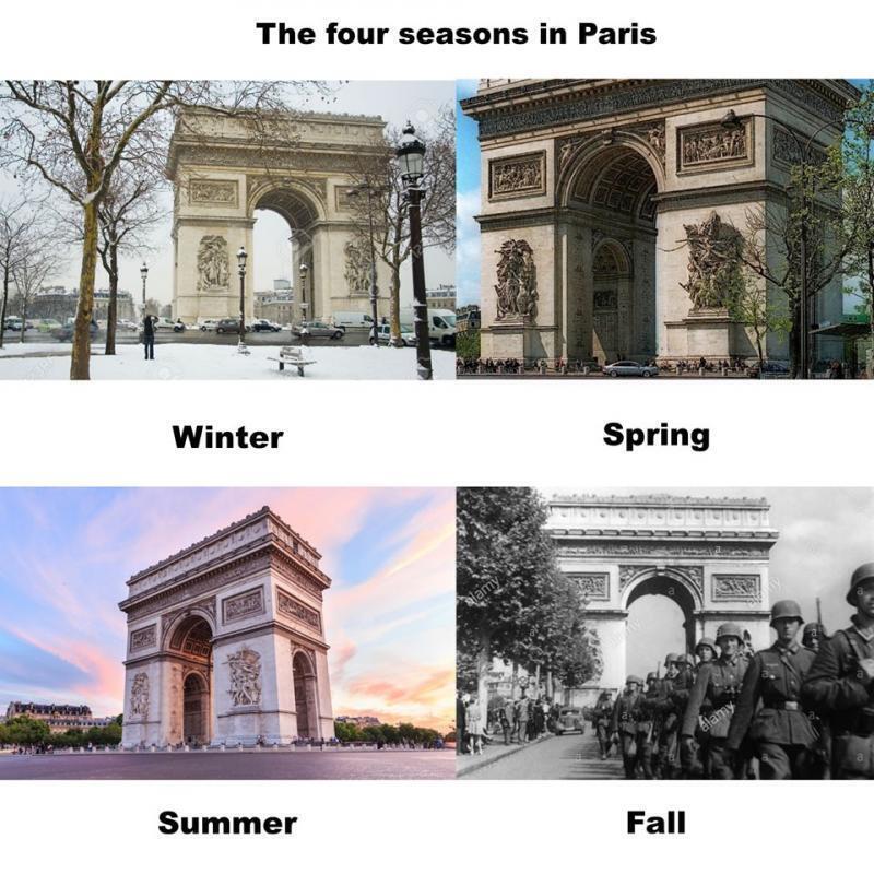 파리의 계절 겨울 여름 몰락