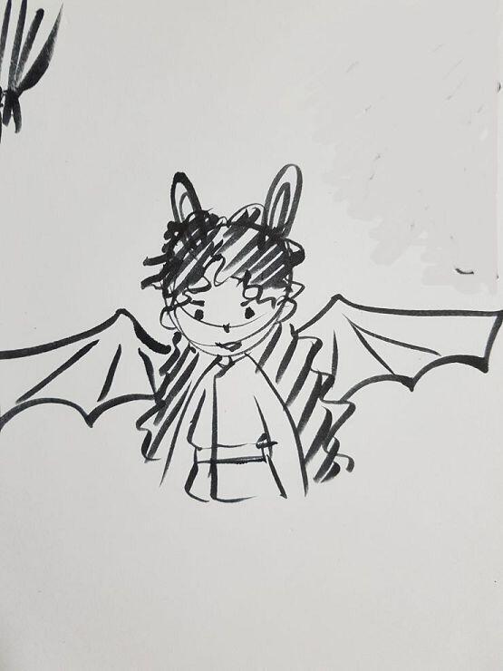 곱슬머리/장발/용날개/토끼머리띠 곱슬만기억했다가 급히 길게, 머리띤지 토끼귄지... 못그림 주의