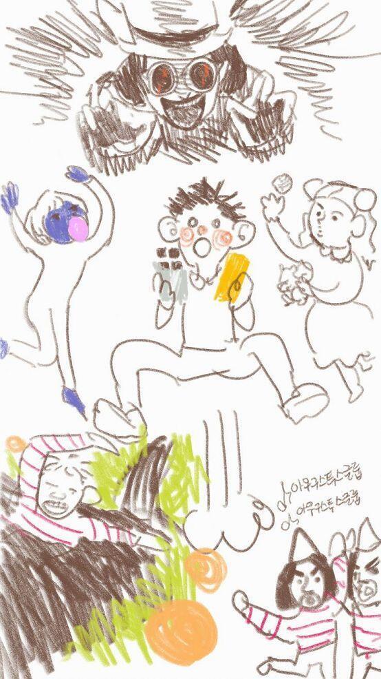 아아앗잊어버렸다 >>330이다 늦어서 미안하다 또모다치들!! 영화다.... 생각나는대로 막 그렸다 전체적인 건 아마 맞을거다!! 영화제목을 맞춰