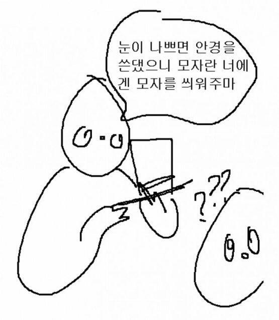 나는 모자를 써야하는 타입의 사람이야