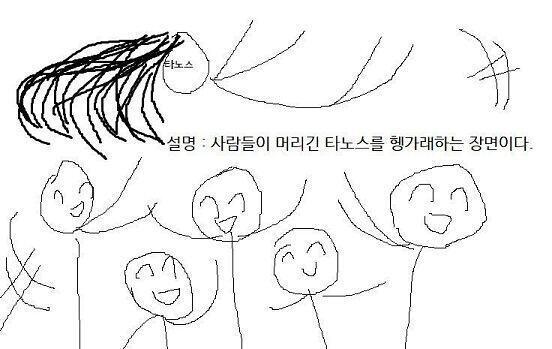 "뭣이?! 시끄러웡!!! 너 같은건 어차피 한주먹으로 끝나니까 조금 늦게 때려도 상관없다ㄱ....." 아니. 그의 말과 달리 이미 늦었다. 내가