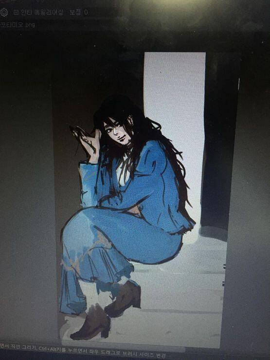 미완인거 올려두 될까.. 밑색만 깔았는데..항상 이단계에서 명암도 제대로 안넣고 끝내서 고민이다..ㅡㅡ 정리도 안된거 막올리고 가는것 같아 찔린
