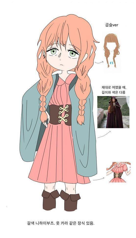 >>56 나 신청해도 될까? 이렇게 생긴 여캐고 하프엘프 악사 설정이야! 설정용으로 정리했던 그림 가져와 봤어. 나이는 19살. 악기로는 (쓴다