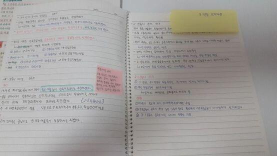 오늘은 역사책에 줄그은것들 노트에 정리했다! 고칠 것들 1.쌍 시옷을 쓸때 휘갈겨지는 느낌이든다. 글씨쓰기 연습해서 고치기! 2.색깔펜 잘 응용