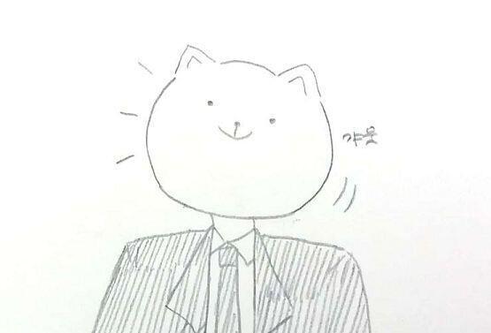 #아 마자! 고양이씨 생김새 대충 그려봤어!0w0