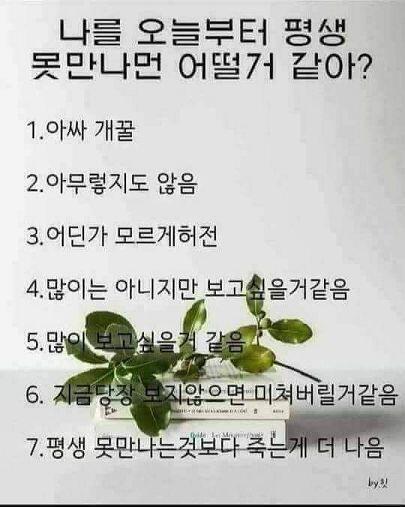 페북에서 이 사진을 발견하고 그 애한테 한번 장난으로라도 해볼까, 하고 보내봤어.
