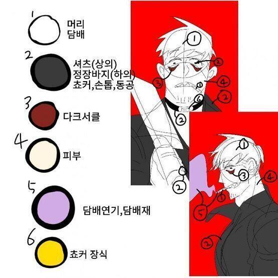 요 두아이 중 한명으로 부탁해 둘다 자캐야! 3번째 사진의 아이 색깔이 필요하다면 말해줘 정리해올게!