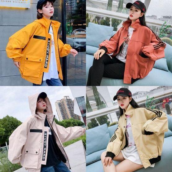 이런 자켓이야!! 약간 바람막이 같은??
