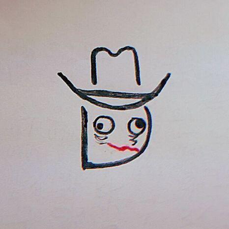 이상한 나라의 앨리스에 나오는 미치광이 모자장수(Mad Hatter)야. 내가 정말 좋아하는 책의 캐릭터여서 그렸는데... 으으 내 그림 실력하