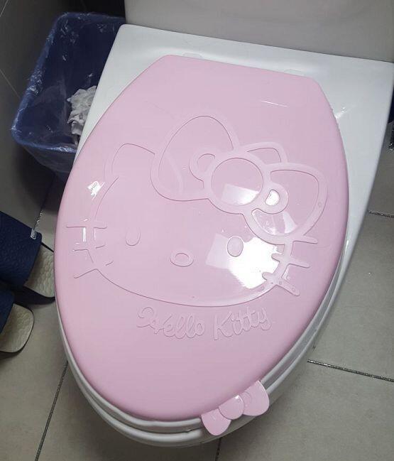 ㅋㅋㅋㅋ 진짜 이 놈의 키티 변기뚜껑은 몇번을 봐도 깜찍해서 적응이 안되네... 참고로 휴지도 헬로키티임 대체 어디서 이런걸 사 온거야 엄마는.