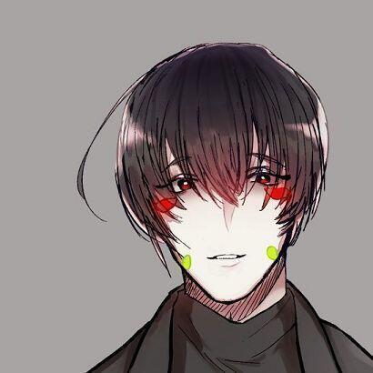 커뮤에 낼 캐릭터야 (사실 좀더 큰 사진인데...다 png라서) 심해에서 사는 아이라서 뺨에 있는 빨간색이랑 초록색은 발광기관이지!!!!