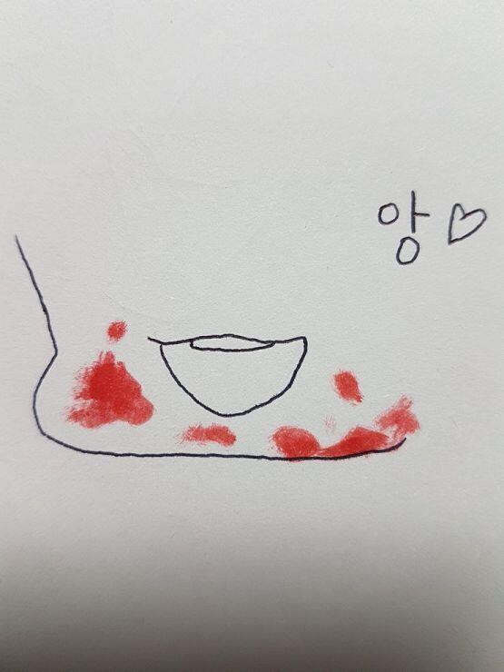 돌잔치를 했다. 만화고기와 붉은 색 무언가를 먹었다..ㄷ