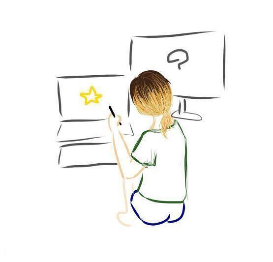 주제가 없어서 시간이 남는 김에 레주들을 기다리는 스레주를 그려봤당