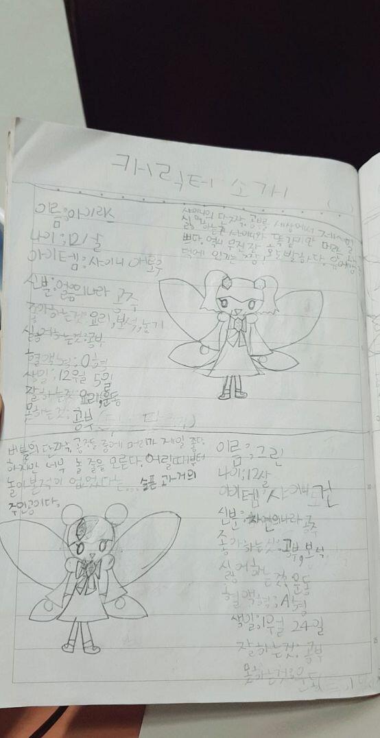 등장인물 소개. 7공주도 아닌 4공주다. 샤이니의 생일과 혈액형이 나와 똑같다...... 과거의 내가 나름 주인공 취급하던 애였던 것 같다. 공