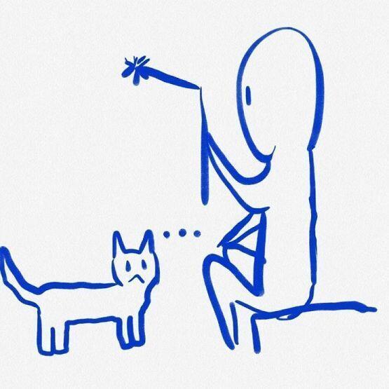 고양이와 놀아주려고 했지만 별 반응이 없다 다음 >>29