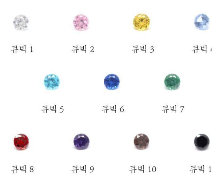 2번)) 이건 큐빅 넣을 수도 있고 뺄 수도 이쪙 큐빅 색도 고를 수 있구,,
