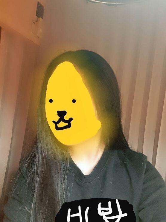 일단 머리 길이와 머리결 상태 인증 비빕!