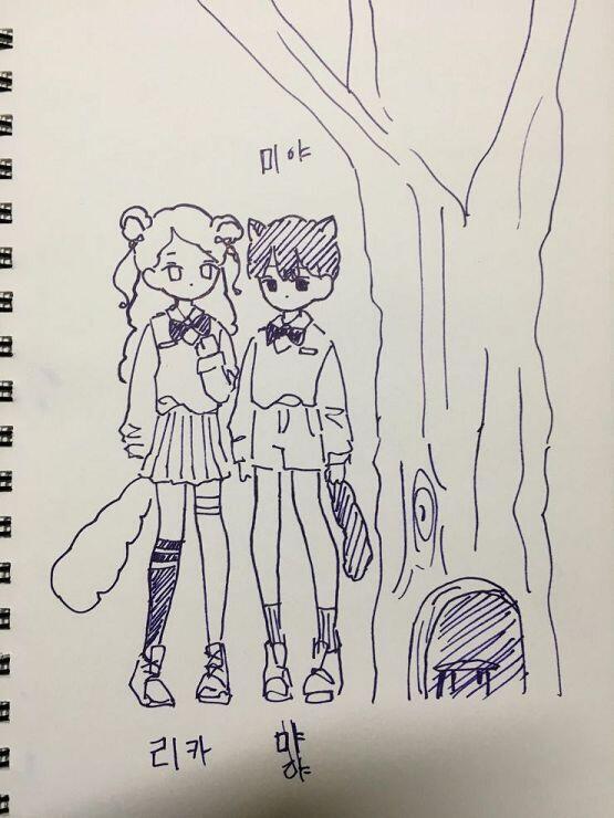 >>19 여캐 짜고 싶은데 다들 남캐만 줘서 남매 만들어왔다! 왼쪽이 리카 오른쪽이 미야, 수인나라에 사는 동물 친구들이야. 오른쪽에 있는 나무