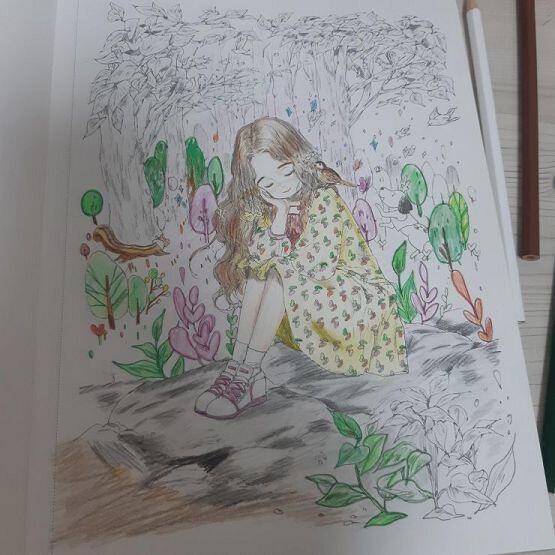 주변을 핑크색으로 바꾸는중!! 핑크로 바꾸면 분위기가 바뀌지 않을까...