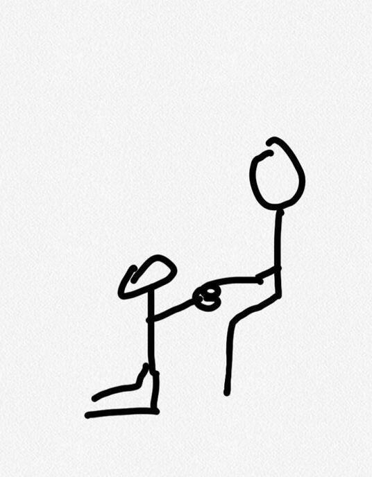이런식으로 내 손잡고 이야기를 했어