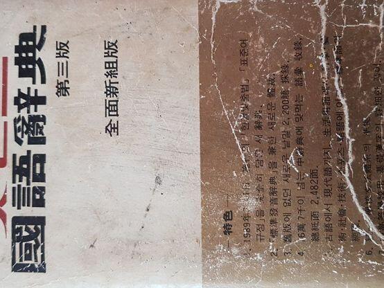 사진은 돌아갔지만 1989년자 국어사전