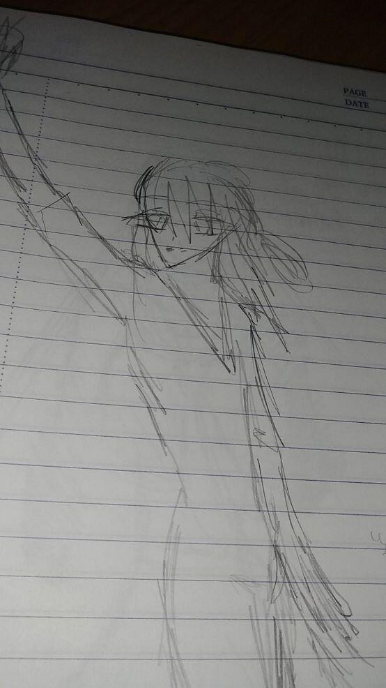 미술심리치료책 보면서 사람그리기 할때 그린 피겨선수그림.. 너무 잘나온 느낌 살짝 똘끼충만한 모습인 누님도 위쪽 그냥 손가는 대로 그리고 쓰고싶