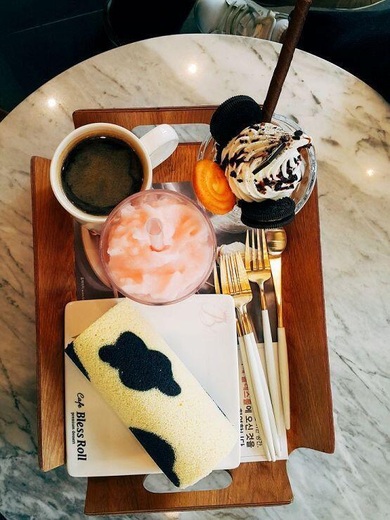 빙수랑 파르페?