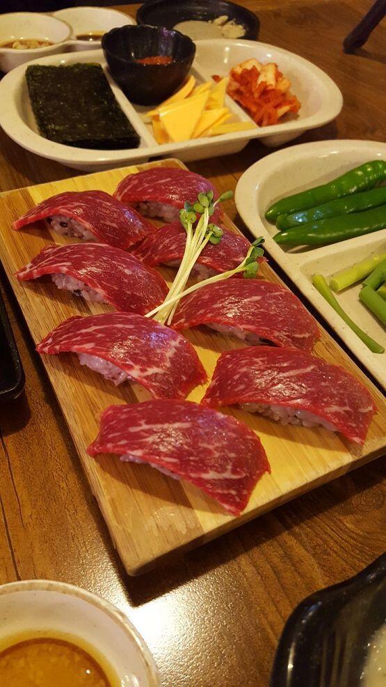 육회초밥~!