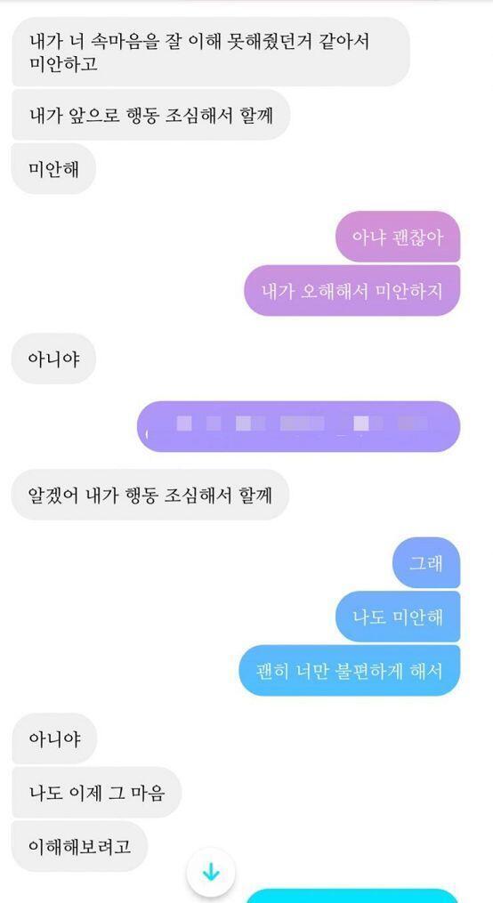 첫번째 사진에 가린 사람 이름이 내가 걔 앞에서 좋아했던 척 한 사람들이야...
