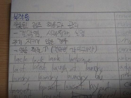첫번째가 열심히 힘줘서 쓴 거 두번째는 조금 흘린 거 세 번째가 원래 글시체ㅋㅋ
