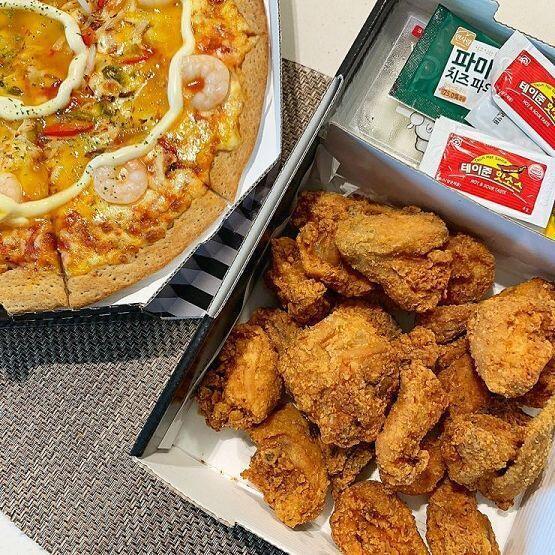 치킨피자!
