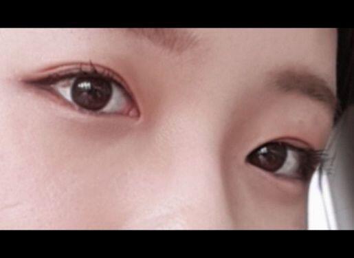 253이랑 같은 사람인데 이건 분홍분홍 섀우도에 마스카라까지 한 눈이고 아이라인도 꼬리 덜 빼고 렌즈 안끼고 삼각존 부분에 갈색 섀도우 안한거야