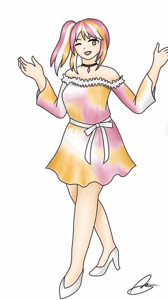 베라 의인화 합작에 낸 그림 레인보우샤베트 의인화임