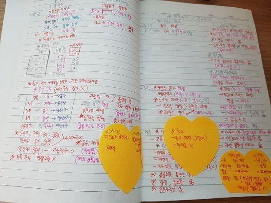 우리 고생하시는 후배님들에게 도움이 될진 모르겠지만 현재 나의 필기법이야.
