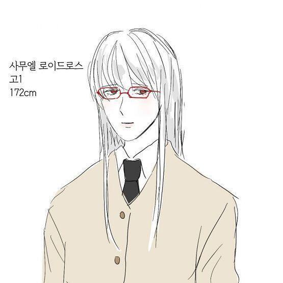사무엘 프로필 미안해... 안경만 계속 다시 그렸는데 나랑 안경은 잘 안 맞는 것 같다는 결론이 났어...