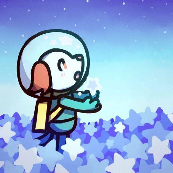 오랜만에 전력~ 주제는 별이였어!