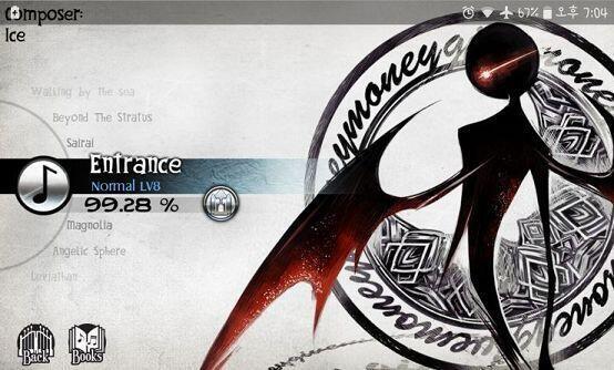 일단 >>5가 추천한 리듬게임 Deemo. 아이폰에선 유료고 안드로이드에선 무료, 하지만 풀버젼은 유료다. 기본 팩들을 제외하곤 음악 팩들도 구