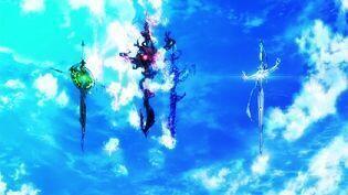 가지고 있는 건 아니고 좋아하는 장면들이라 네-버 검색해서 가져왔어 Return of kings에 나오는 다모클레스의 검들이야 k 봐 두번 봐 