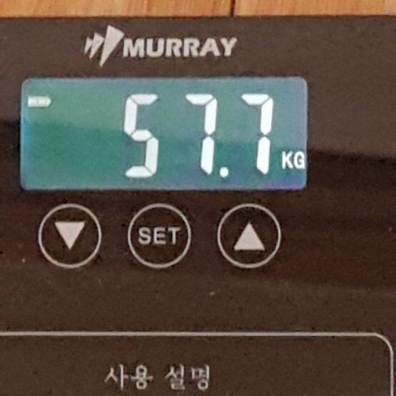 오늘의 내몸무게당