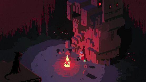 Hyper Light Drifter 공포겜은 아닌데 어둡고 음침한 분위기임