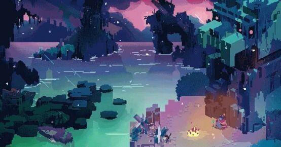 Hyper Light Drifter 공포겜은 아닌데 어둡고 음침한 분위기임