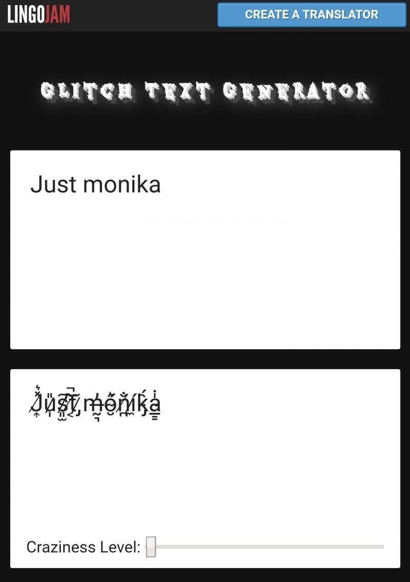 순간 어그로인줄알고 신고눌렀어... 미안... https://lingojam.com/GlitchTextGenerator Zalgo Text 만드