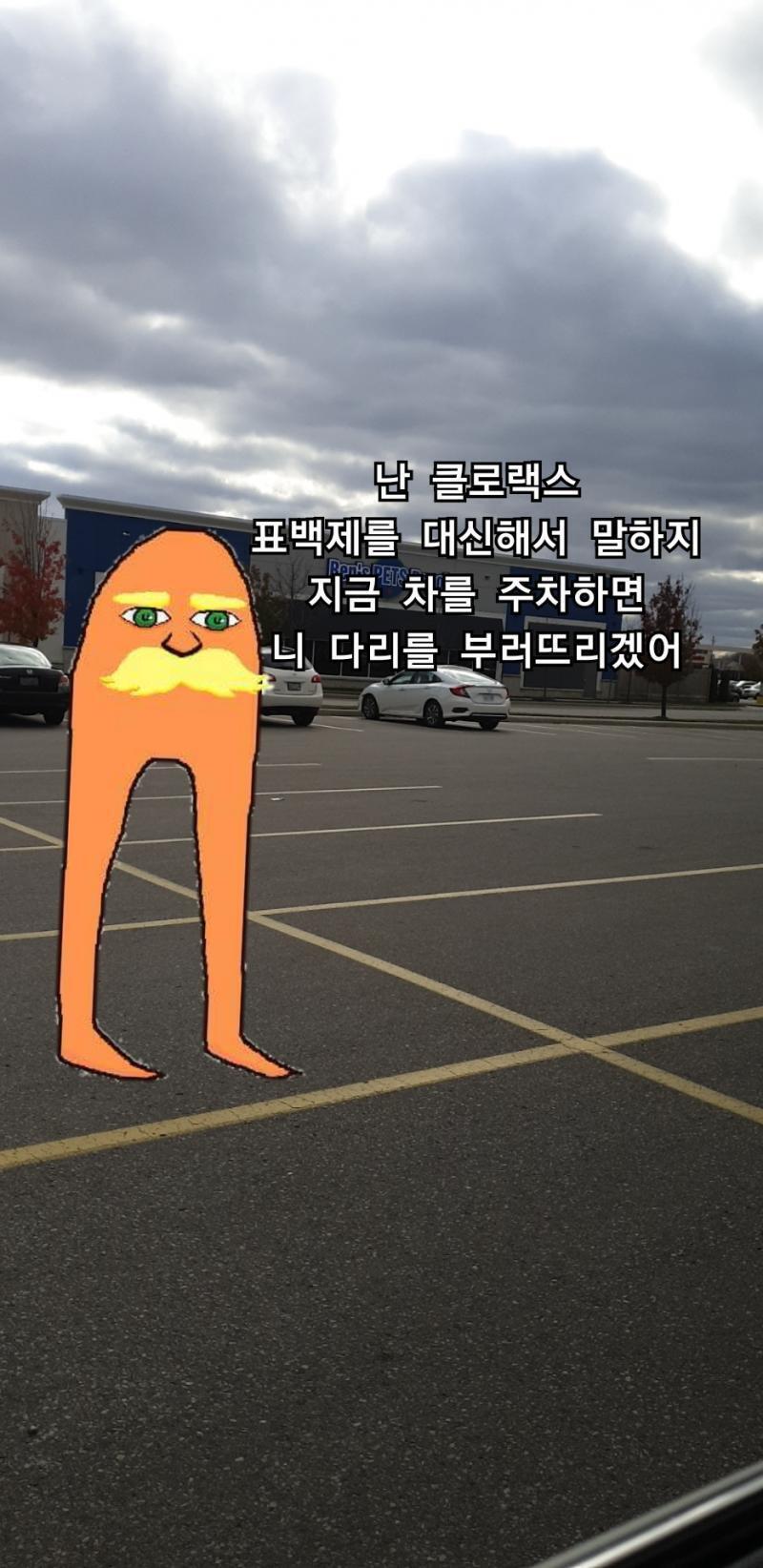 주차하지 마라...