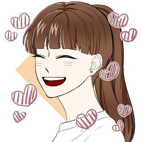 웃는게 예쁘다