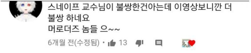 머로더즈 = 단지 스넾 괴롭힌 가해자 ㅅㄱ들로만 생각하는 게 별로...