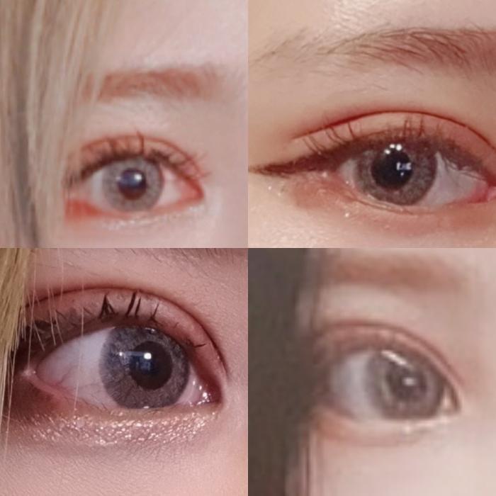 아무튼 붓기가엄청심했고 누가봐도 소세지눈이었어ㅎㅎ 그리고 이건 현재모습 화장까지한모습이야 왼쪽맨밑에는 ㅅ쌍수하고얼마안되서 화장한거구 왼쪽위 오른