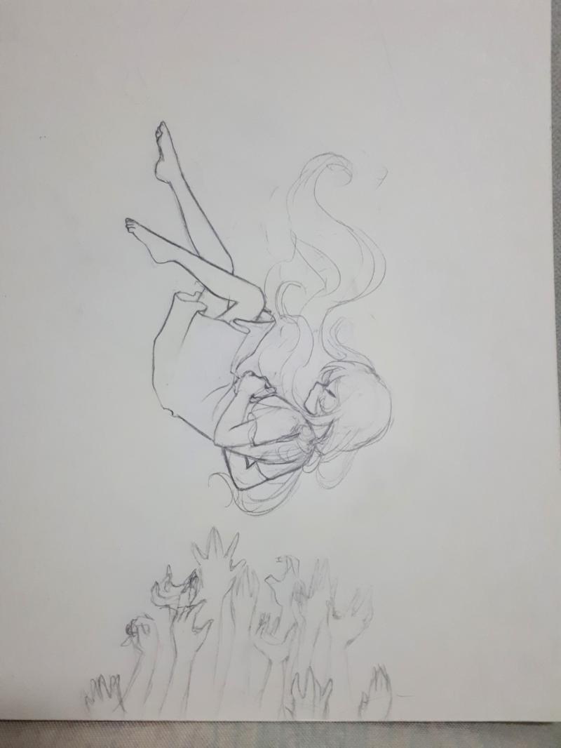 끄적여놓은지 한참 되가는데 완성도 안한 낙서라서 피드백받기엔 부적절한 느낌이지만 올릴수 있는게 이거밖에 없다 지향하는 스타일은 분위기있는 일러스
